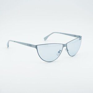 Fendi FE40138U 85V Sunglasses Blue Cat Eye Frame, Blue Lenses